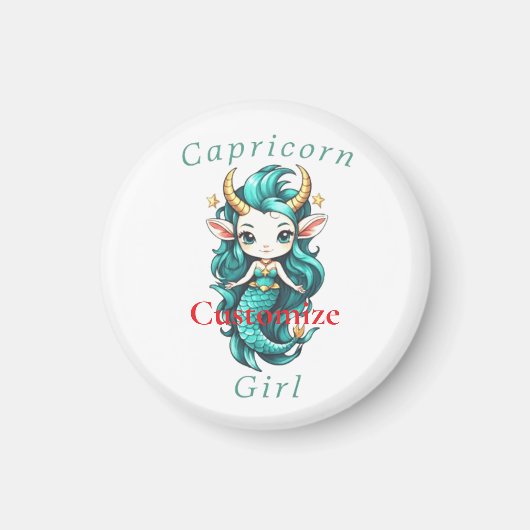 Capricorn Girl Mermaid Thunder_Cove Magnet (Vorne)