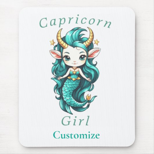Capricorn Girl Mermaid Thunder_Cove Mousepad (Vorne)