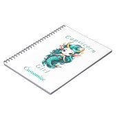 Capricorn Girl Mermaid Thunder_Cove Notizblock (Linke Seite)