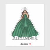 Capricorn Goddess Individuelle Name Aufkleber (Blatt)