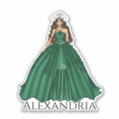 Capricorn Goddess Individuelle Name Aufkleber (Vorderseite)