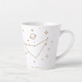 Capricorn Gold Abstrakt Constellation Kaffee Tasse (Rechts)