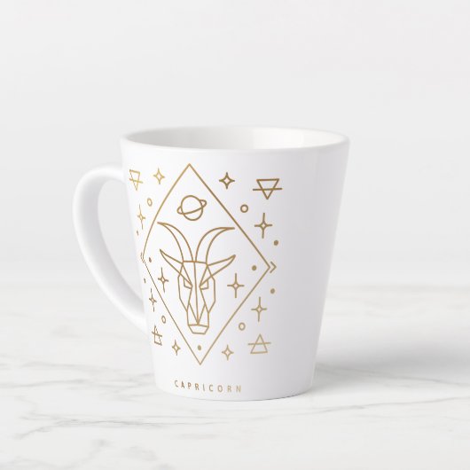 Capricorn Gold Glyph Tasse (Linke Ecke)