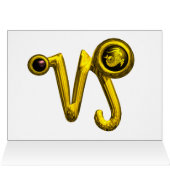 CAPRICORN Gold Zodiac Birthday Jewel (Innenansicht Horizontal (Oben))