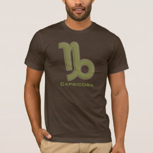 Capricorn-Grafik-Erdzeichen Zodiac Dunkler T - Shi T-Shirt