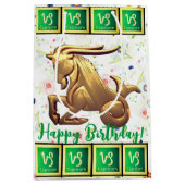Capricorn - Happy Birthday Medium Gift Bag Mittlere Geschenktüte (Vorderseite)