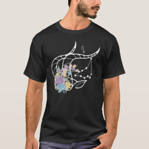 Capricorn Hippie Zodiac Blume Referat Liebe T-Shirt