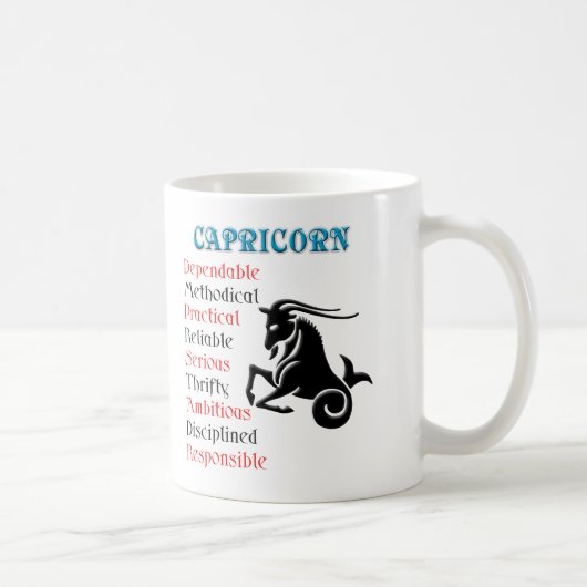Capricorn Horoscope Zodiac-Zeichen Kaffeetasse (Rechts)