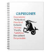 Capricorn Horoscope Zodiac-Zeichen Notizblock (Vorderseite)