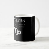 Capricorn Horoskop Astrologie Star Signatur Geburt Kaffeetasse (VorderseiteRechts)