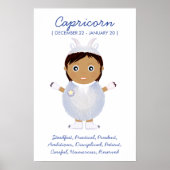 Capricorn - Horoskop für Mädchen Poster (Vorne)