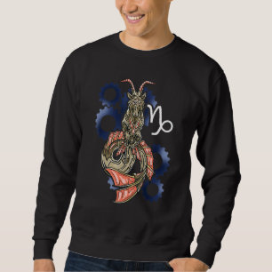Capricorn Horoskop Inspiriert Capricorn Symbol Rel Sweatshirt