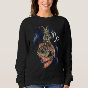 Capricorn Horoskop Inspiriert Capricorn Symbol Rel Sweatshirt