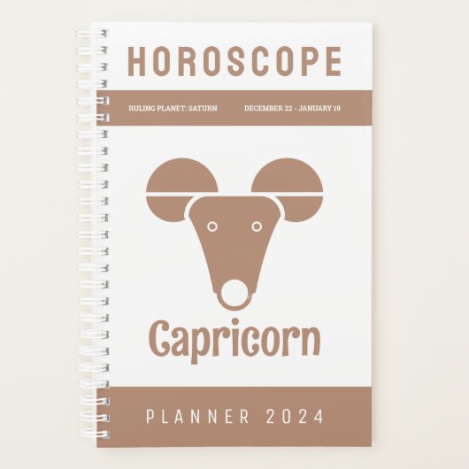 Capricorn Horoskop Planer (Vorderseite)