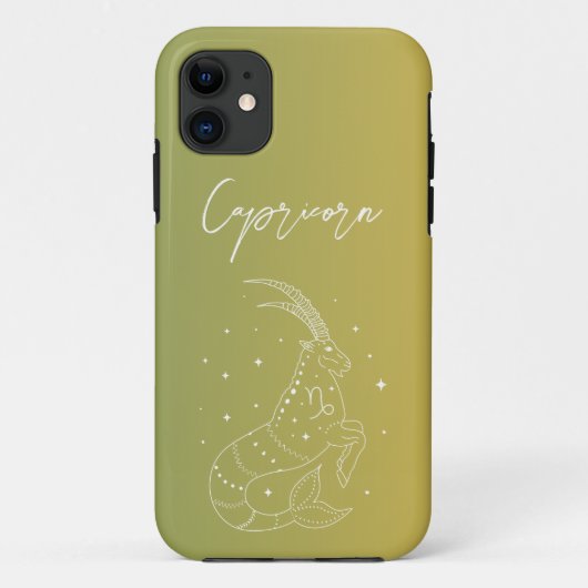 Capricorn-Horoskop-Sternzeichen Case-Mate iPhone Hülle (Rückseite)
