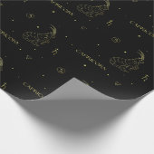 Capricorn-Horoskop-Sternzeichen Geschenkpapier (Ecke)