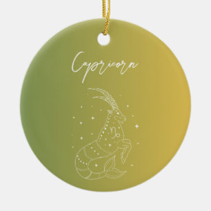 Capricorn-Horoskop-Sternzeichen Keramik Ornament