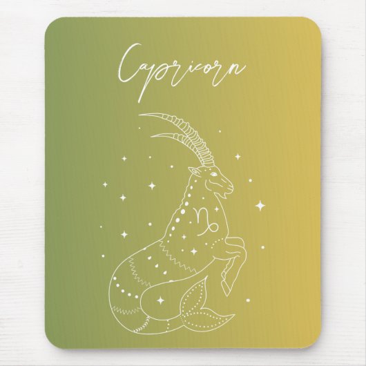 Capricorn-Horoskop-Sternzeichen Mousepad (Vorne)