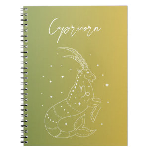 Capricorn-Horoskop-Sternzeichen Notizblock