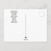 Capricorn Januar Geburtsmonat Postkarte (Rückseite)