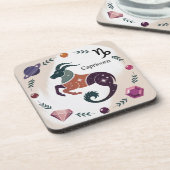 Capricorn Jewels Saturn Plastic Untersetzer Set (Linke Seite)