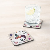 Capricorn Jewels Saturn Plastic Untersetzer Set (Rechte Seite)