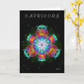 Capricorn Karte (Gelbe Blume)