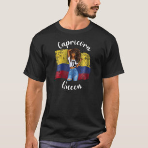 Capricorn-Königin aus Kolumbien Afrokolumbien T-Shirt