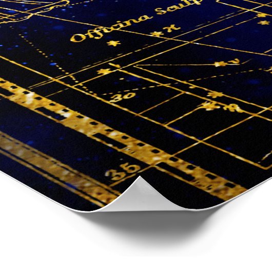 Capricorn-Konstellation Poster (Ecke)