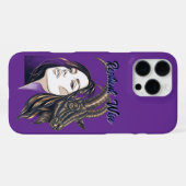 Capricorn Lady Violet iPhone Case Hülle (Rückseite (Horizontal))