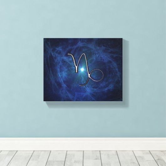 Capricorn Leinwanddruck (Insitu (Holzboden))
