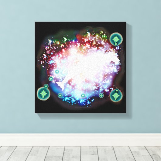 Capricorn Leinwanddruck (Insitu (Holzboden))