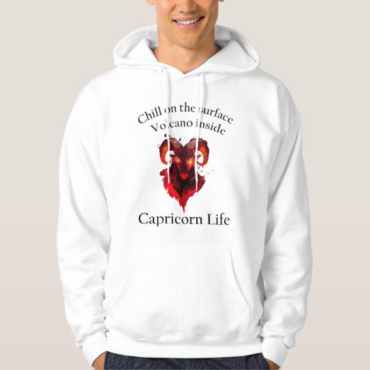 Capricorn liebt Vibes Hoodie (Vorderseite)