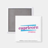 Capricorn Lila Magnet (Vorderseite/Rückseite)