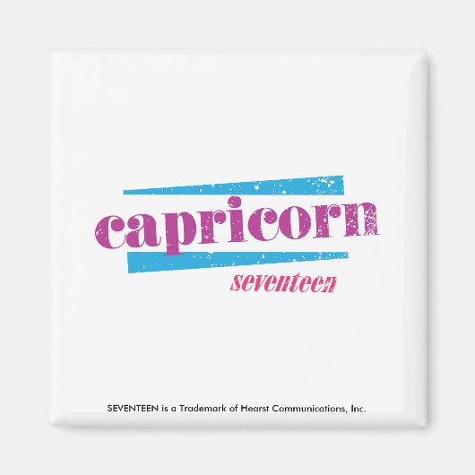 Capricorn Lila Magnet (Vorne)