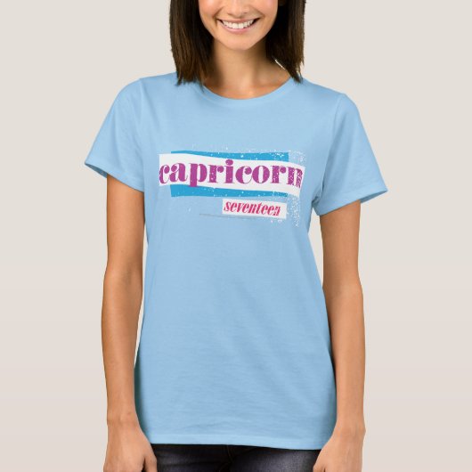 Capricorn Lila T-Shirt (Vorderseite)
