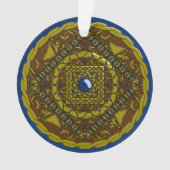 Capricorn Mandala Acrylschmuck Ornament (Vorderseite)