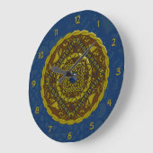 Capricorn Mandala Clock Große Wanduhr (Winkel)