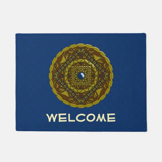 Capricorn Mandala Doormat Fußmatte (Vorderseite)