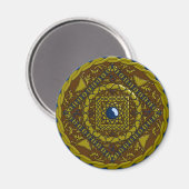 Capricorn Mandala Magnet (Vorderseite/Rückseite)