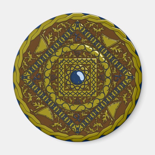 Capricorn Mandala Magnet (Vorne)