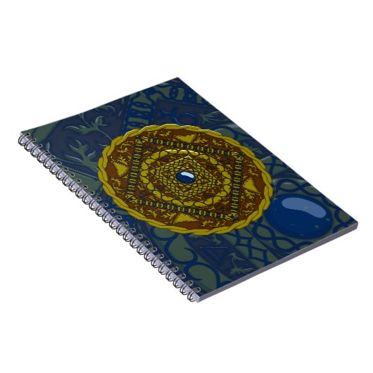 Capricorn Mandala Notebook Notizblock (Rechte Seite)