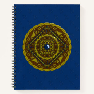 Capricorn Mandala Spiral Notebook Notizbuch