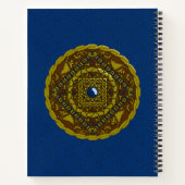 Capricorn Mandala Spiral Notebook Notizbuch (Rückseite)