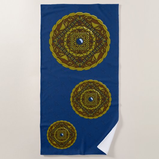 Capricorn Mandala Strandtuch (Vorderseite)