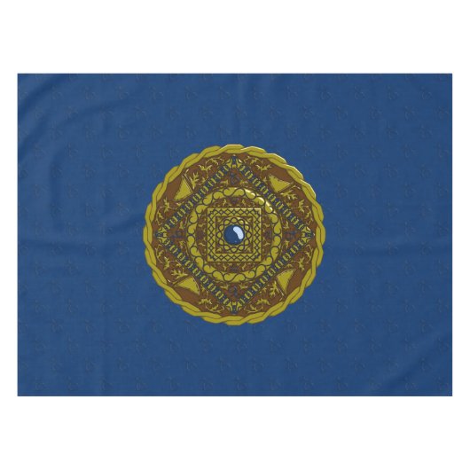 Capricorn Mandala Tablecloth Tischdecke (Vorderseite (Horizontal))