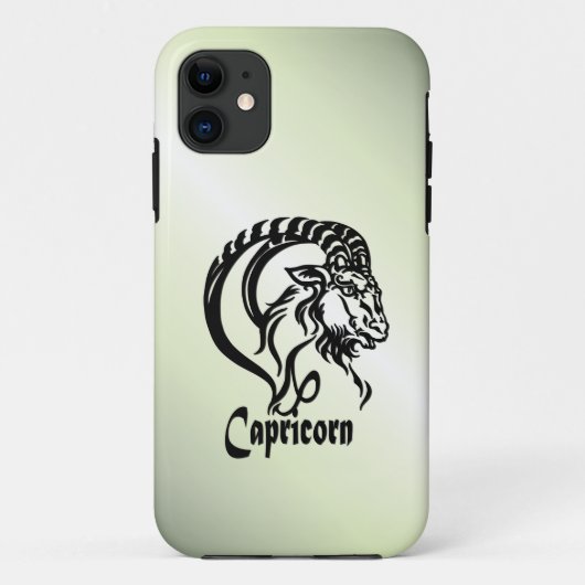 Capricorn-Meerziege Zodiac Green Case-Mate iPhone Hülle (Rückseite)