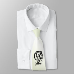 Capricorn-Meerziege Zodiac Green Krawatte