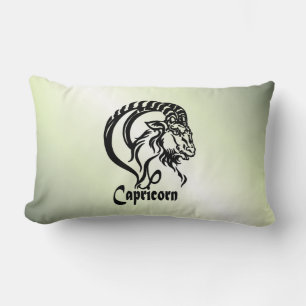 Capricorn-Meerziege Zodiac Green Lendenkissen