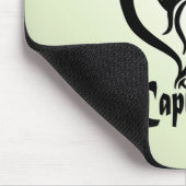 Capricorn-Meerziege Zodiac Green Mousepad (Ecke)
